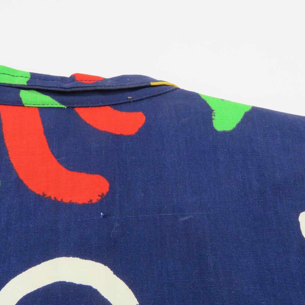 Disco Hippy Metal Zipper Jacket, Blue Sz S-M 1960s-70s - Picture 4 of 6